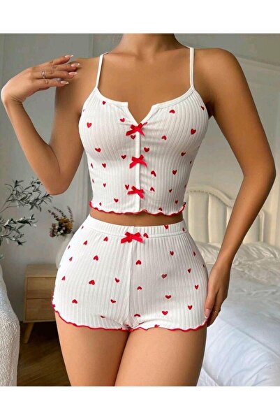 İntive Lingerie Γυναικείο σέξι νυχτικό με λευκό φιόγκο 5007