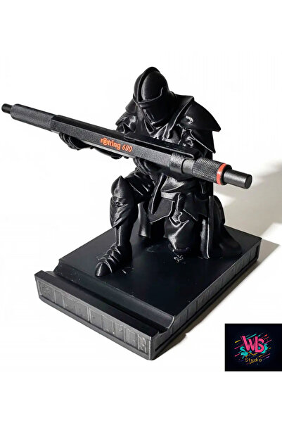 WLS studio Şövalye Figürlü Kalem Tutucu Masa Üstü Organizer & Dekoratif Akses...