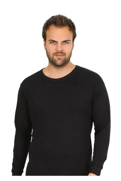 TOMMTONN Men's Thermal Top Winter Underwear Black 6869