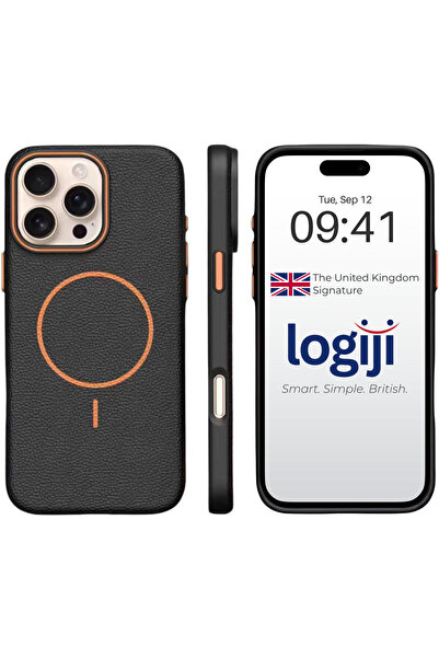 Logiji حافظة لاديرا لآيفون 15 برو ماكس - غطاء متين بملمس مطفي - متوافق مع ماج...