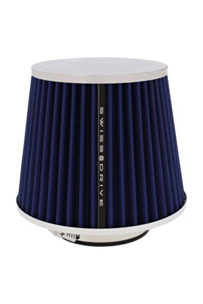 Swiss Drive Filtru sport universal pentru admisie aer auto, albastru 120x157x...