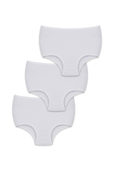 KoNFoRX Women's Panties High Waist 3-Pack - Everyday Use, Cotton, Underwear D...