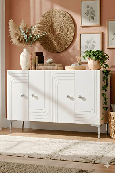 YUMEDİ DESİGN KA1209BS - KANEL KONSOL ,TV SEHPASI , ÇOK AMAÇLI DOLAP, KAHVE K...