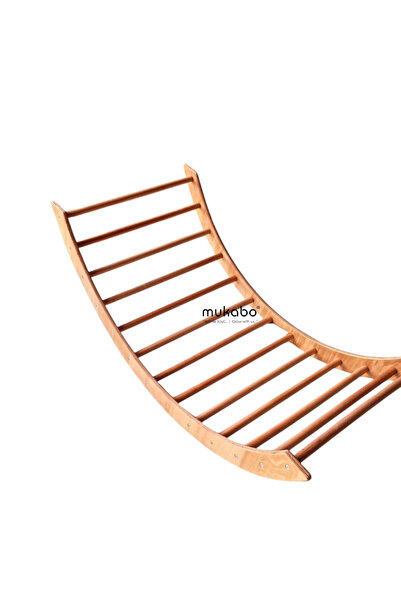 MUKABO Bigy Yetişkin XL Büyük Boy Sallanan Ahşap Pikler Halkası