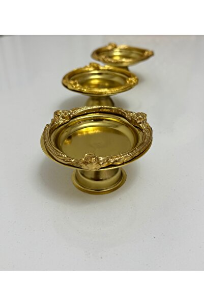 Elzemm store Gold Color 6 Pieces Gold Rose Frameded Macaron Holder Turkish De...