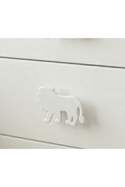 Baylin3D Aslan Figürlü Dolap Kulpu - Çocuk Odası , Modern ve Şık - Tekli (3cm...