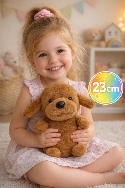 TOYFEST 23 cm Plush Dog Toy – Soft Textured, Cute Design, Plush for Kids