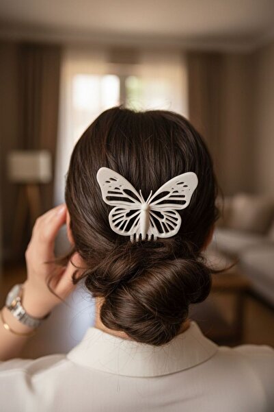 Bihome Ev Dekor & Hediyelik 3D Printing Butterfly Hair Clip |   Stylish Bun H...