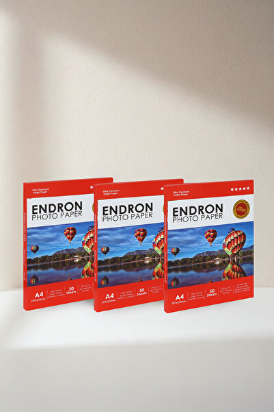 Endron photopaper 20x30 cm (A4) Parlak 3'lü Fotoğraf Kağıdı 270 Gr - 150 Adet