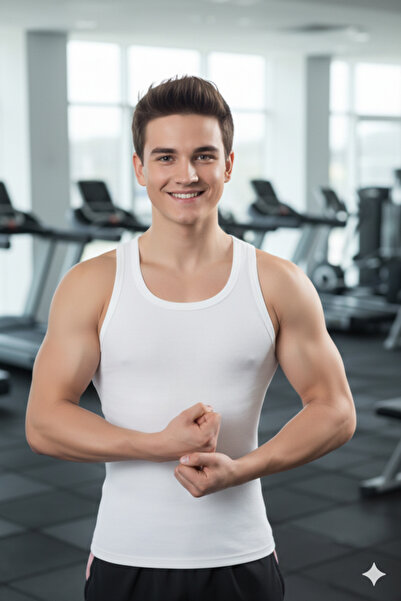 Lüx Wood Tricou cu nervuri pentru bărbați Lüx Erşah, 100% bumbac, croială spo...