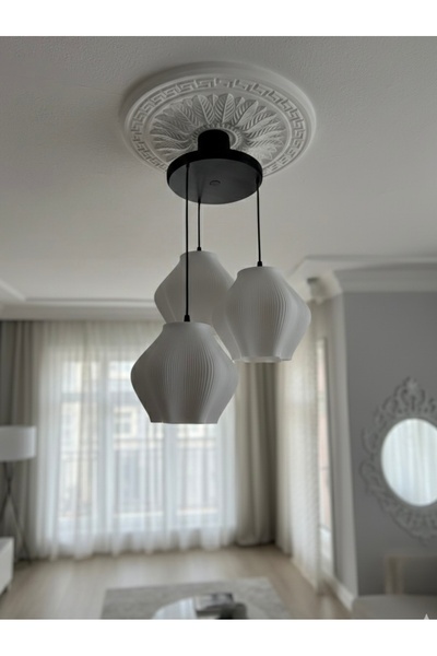 Genaric Avize Modern 3’lü Sarkıt Avize Çiçek Formu