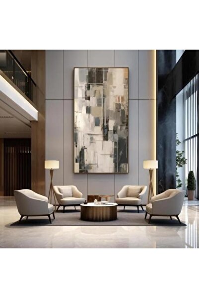 lawhat لوحة ديكور منزلي تجريدية مطبوعة على قماش الكانفس موديل (2851)