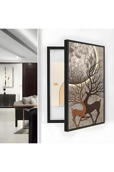 lawhat لوحات فنية مرسومة رسم يدوي على قماش الكانفس موديل ( 2326)