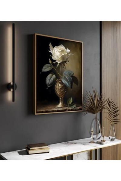 lawhat لوحات فنية مطبوعة ورد على قماش الكانفس موديل ( 1949)