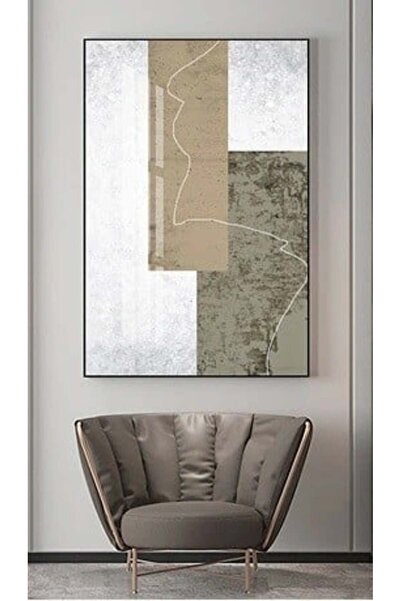 lawhat لوحات فنية تجريدية مطبوعة على قماش الكانفس موديل ( 2037)