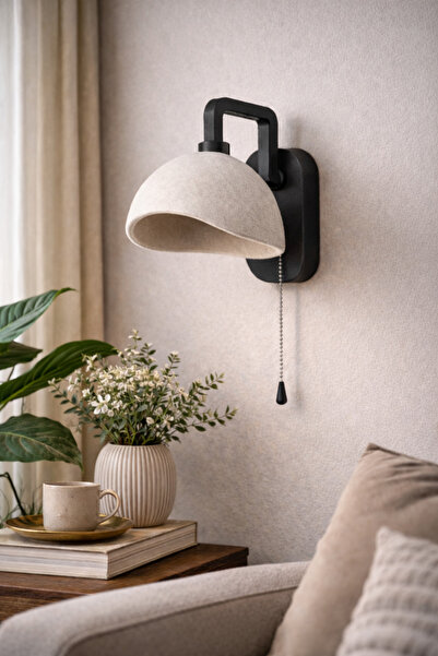 Limon 3D Desing Şarjlı Kablosuz Duvar Apliği LED Işıklı - Modern Başucu Lamba...