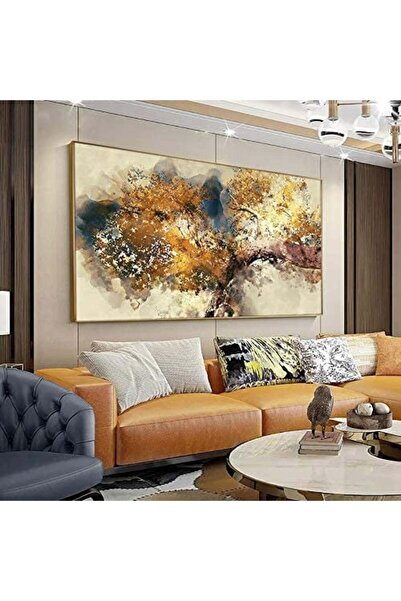 lawhat لوحات فنية تجريدية مطبوعة على قماش الكانفس موديل ( 1561)