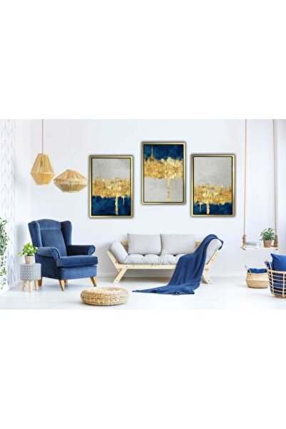 lawhat لوحات فنية تجريدية مطبوعة على قماش الكانفس موديل ( 1692)