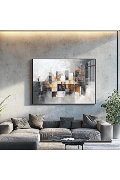 lawhat لوحة ديكور منزلي تجريدية مطبوعة على قماش الكانفس موديل (2897)