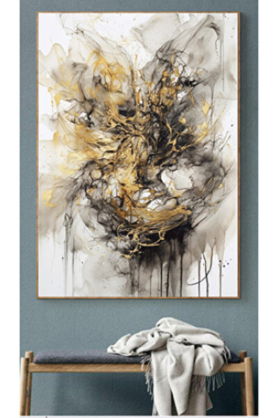 lawhat لوحات فنية تجريدي مطبوعة على قماش الكانفس موديل ( 2292)