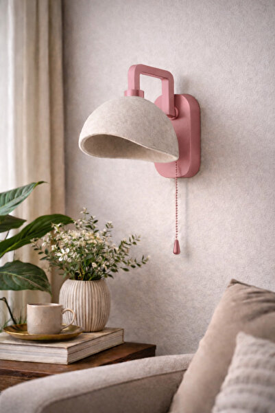 Limon 3D Desing Şarjlı Kablosuz Duvar Apliği LED Işıklı - Modern Başucu Lamba...