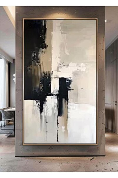 lawhat لوحات فنية تجريدي مطبوعة على قماش الكانفس موديل ( 2443)