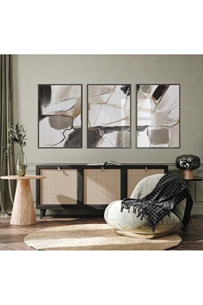 lawhat لوحات فنية تجريدية مطبوعة على قماش الكانفس موديل ( 2045)