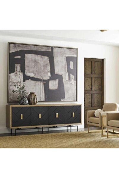 lawhat لوحات فنية تجريدي مطبوعة على قماش الكانفس موديل ( 2183)