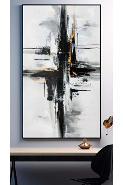 lawhat لوحات فنية تجريدي مطبوعة على قماش الكانفس موديل ( 2369)