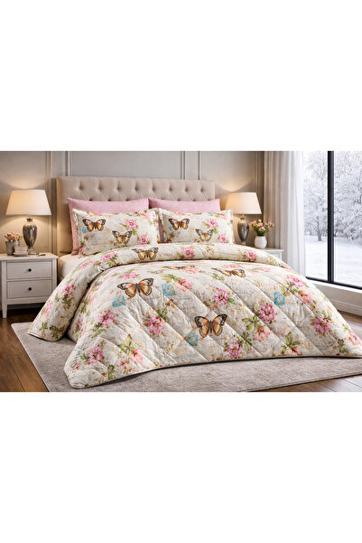 AYBERK HOME TEXTİLE Kelebek Çift Kişilik Uyku Seti 6 Parçalı