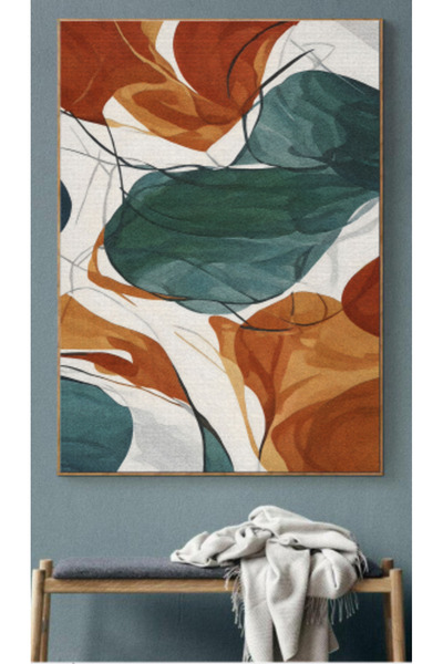 lawhat لوحات فنية تجريدي مطبوعة على قماش الكانفس موديل ( 2236)