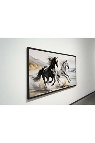 lawhat لوحات فنية خيل مطبوعة على قماش الكانفس موديل ( 2511)
