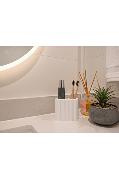 Vescarri حامل فرشاة الأسنان ومعجون الأسنان من ساد - منظم الحمام البسيط - حامل...