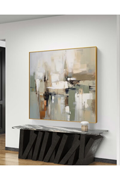 lawhat لوحات فنية تجريدي مطبوعة على قماش الكانفس موديل ( 1628)