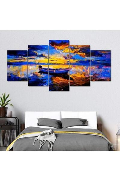 lawhat لوحات فنية قارب مطبوعة على قماش الكانفس موديل ( 1129)