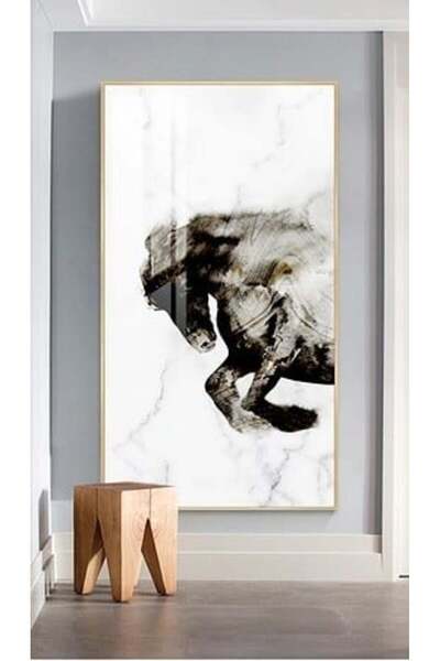 lawhat لوحات فنية خيول مطبوعة على قماش الكانفس موديل ( 1983)