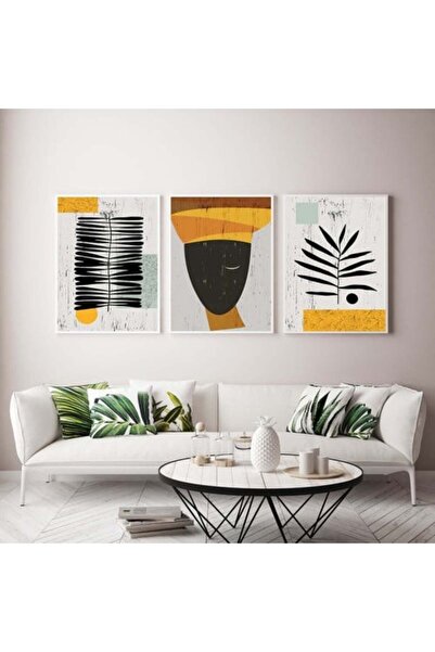 lawhat لوحات فنية تجريدية مطبوعة على قماش الكانفس موديل ( 1476)