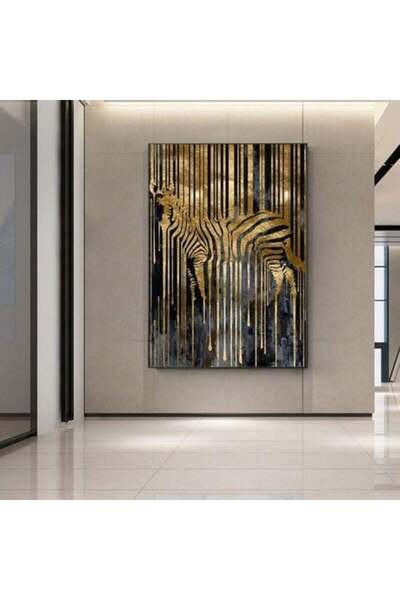 lawhat لوحات فنية زيبرا مطبوعة على قماش الكانفس موديل ( 1622)