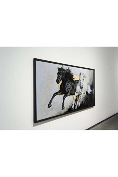 lawhat لوحات فنية خيل مطبوعة على قماش الكانفس موديل ( 2504)