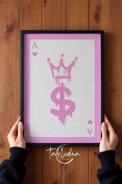 tablodea Pinterest Pembe Renkli Dolar Simgeli As Maça Şans Tablosu TD Genç Kı...