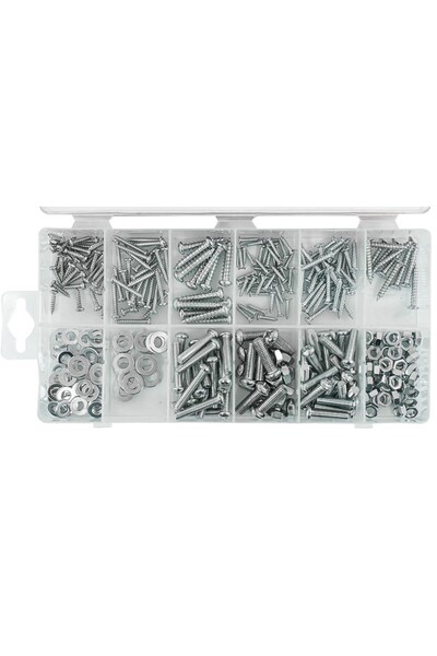 VERKE Screw and nut set, Verke, V06716, 347 pcs