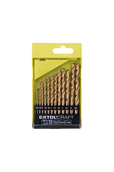 EXTOL CRAFT Set de 13 burghie pentru metal, EXTOL CRAFT, 1113A, HSS, 1,5-6,5 mm