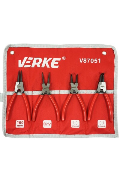 VERKE Set de 4 clești, V87051, ferăstrău, 160 mm