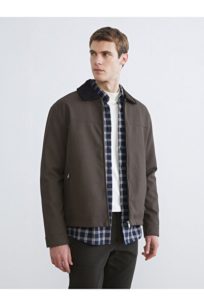 LC Waikiki Standard Fit Velvet Collar Men's Coat