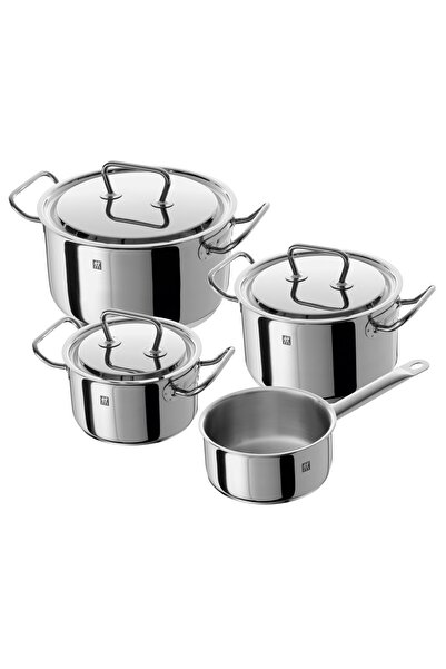 ZWILLING Twin Classic Zestaw 4 Garnków ZE Stali Nierdzewnej Z Pokrywkami