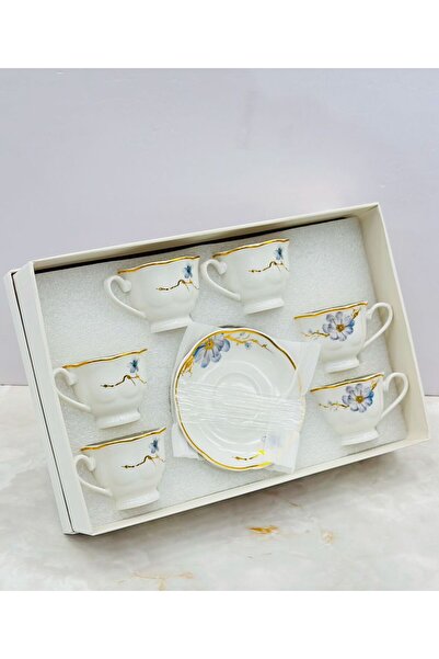 Choice Tea set with saucers featuring a distinctive pattern and high quality....