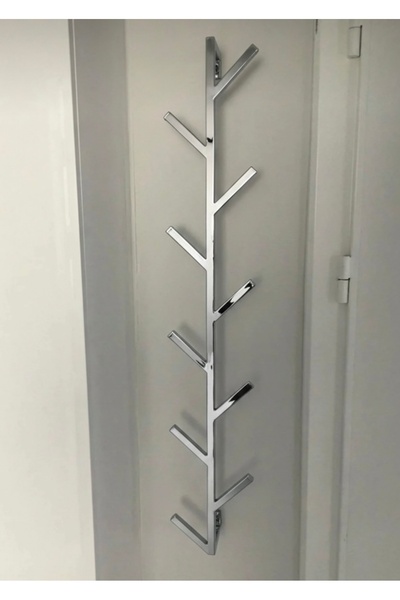 LARADESİGN Fidan Chrome Entrance Rack for Bags, Coats, Bathrobes and Towels (...