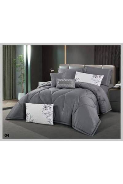 Jinan sa Striped Summer Bedspread - Queen Size 150x200 cm, 5-Piece Set