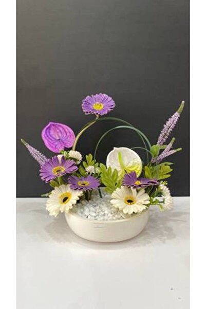 alreef geft Artificial Flower Vase 'Calm Gravel'