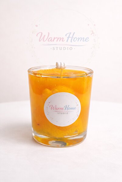 WarmHome Studio Warm Home Studio Mandalina Aromalı Jel Mum 190cc | Dekoratif ...